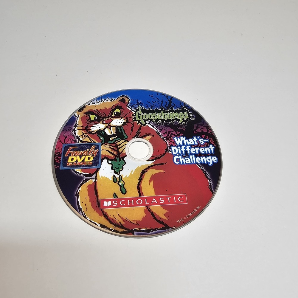 Goosebumps Whats Different Challenge DVD‎ Game Disc Scholastic Loose